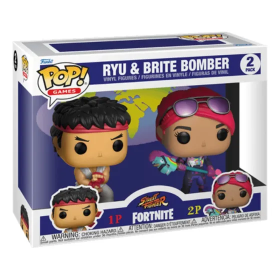 Funko Pop! Ryu And Brite Bomber - 2 Pack