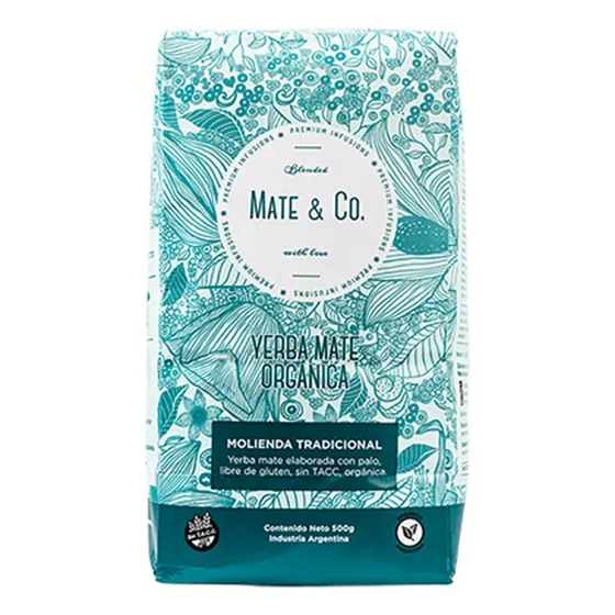 Yerba Mate Orgánica Mate&co Molienda Tradicional X 500grs