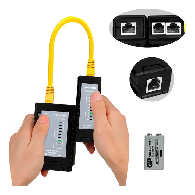 Tester Probador Cable Red Utp Rj45 Rj11 Telefónico Ethernet