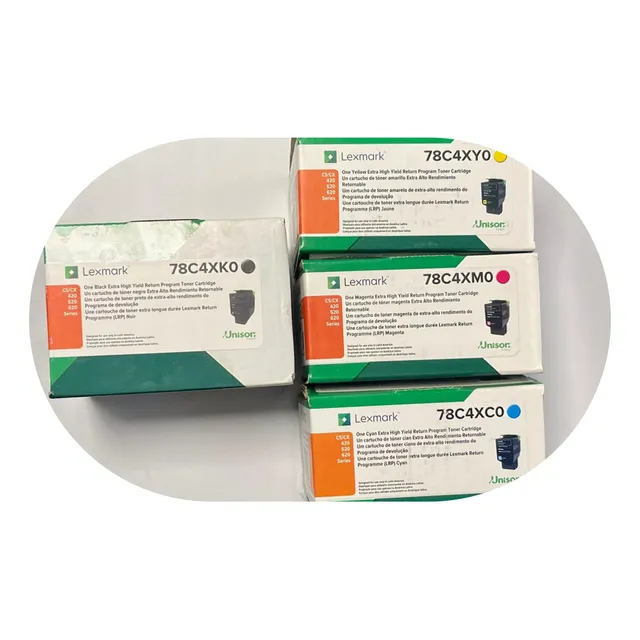 Pack Kit Lexmark 4 Toner 78c4xk0, 78c4xm0, 78c4xy0, 78c4xc0