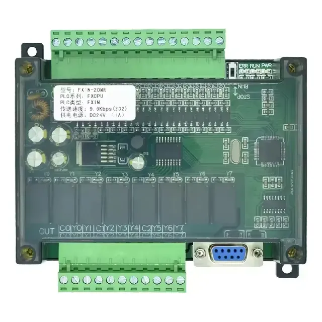 Tecneu Plc Compatible Mitsubishi Fx1n-20mr 24v 12 Entradas 8 Salidas de Relevador