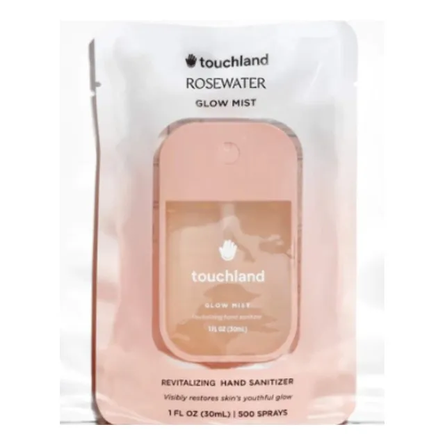 Alcohol gel Touchland Gel Antibacterial de Bolsillo en silicona fragancia a rosewater 30 ml 30 g