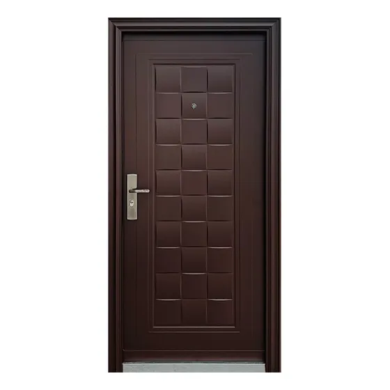 Protecto Home | Puerta De Seguridad Toledo 95-205 Apertura Derecha 100% Acero Color Chocolate
