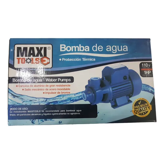 Bomba De Agua Periferica 1 Hp  Proteccion Termica Maxi Tools