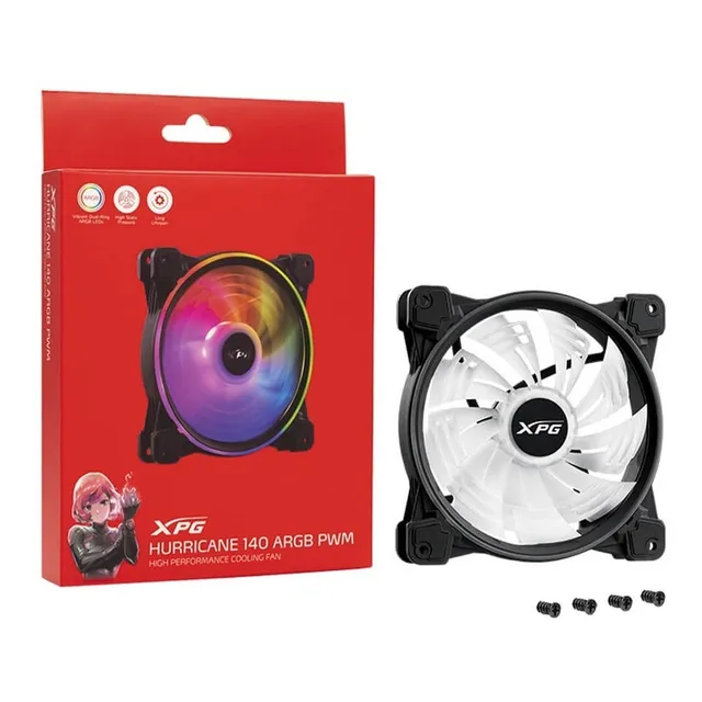 Ventilador Para Gabinete Xpg Hurricane 140mm Ring Argb