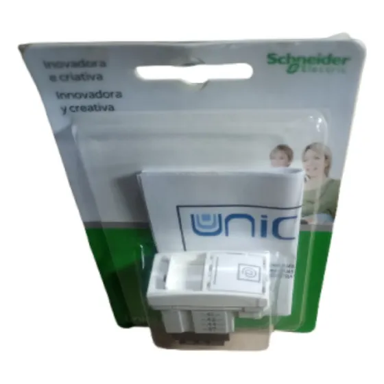 Tomada Rj45(8f) Cat6 Unica Plus ,schneider C/marfim
