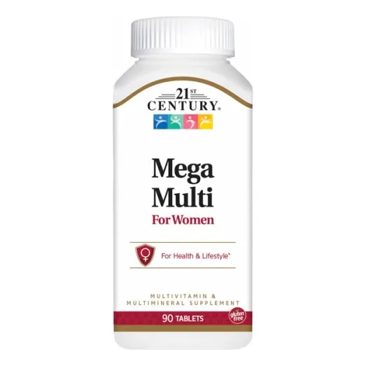 Suplemento 21st Century Mega Multi Para Mujer 90 Comprimidos