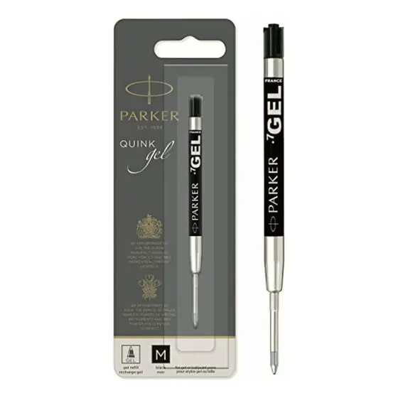 Parker Refills Repuesto Boligrafo Gel Tinta Negro Punto