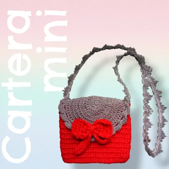 Bolso Tejido A Crochet Para Niña  Accesorio Artesanal Único