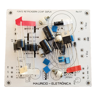 Kit Para Montar Fonte Simetrica Dupla 2 Capacitores Kit Para Montar Fonte Simetrica Dupla 2 Capacitores