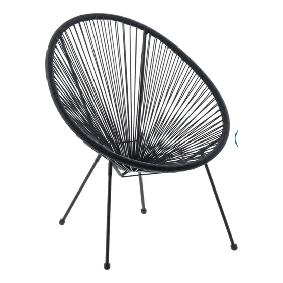 Silla Jardin Tejida Azul