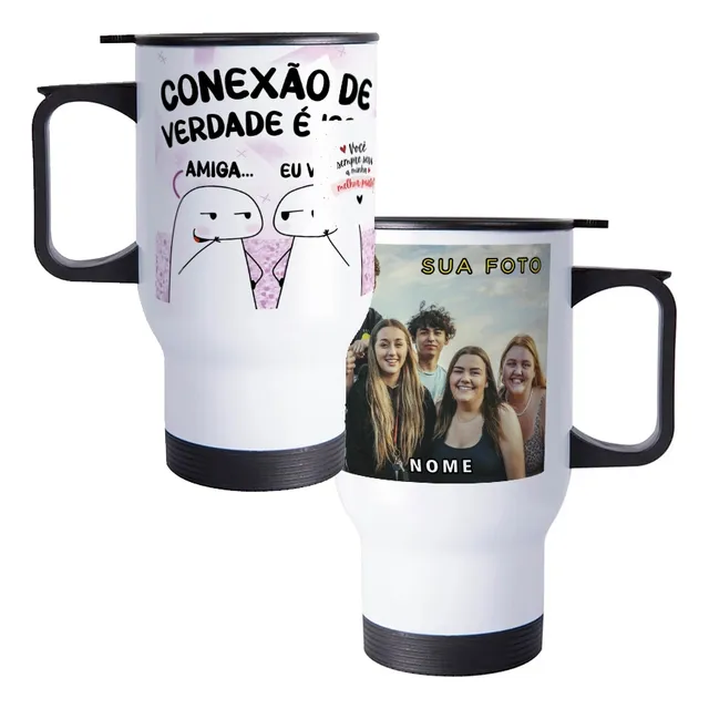 Copo Térmico Personalizado Com Foto E Nome Casais