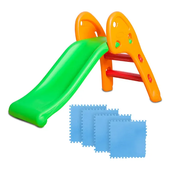 Tobogán Infantil Plástico Plegable Niño +2 Pisos Goma El Rey