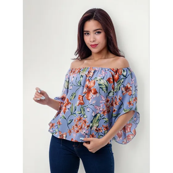 Blusa Xiomi - Nébula - Azul