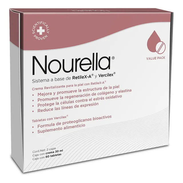 Nourella Kit Crema Tubo 30 Ml y Caja Con 60 Tabletas