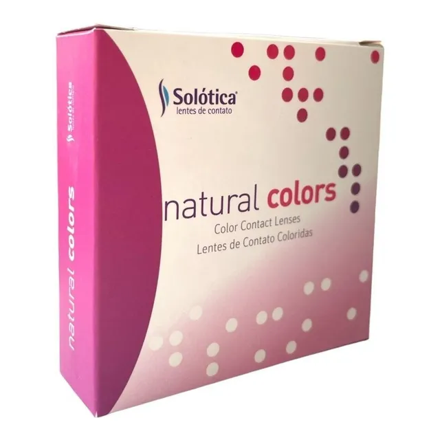 Lente De Contato Colorida Natural Colors Anual Com Borda