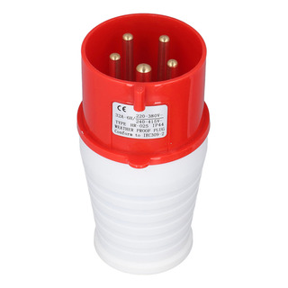 Conector Industrial De 5 Pines 32a, Enchufe Ip44 A Prueba De Conector Industrial De 5 Pines 32a, Enchufe Ip44 A Prueba De