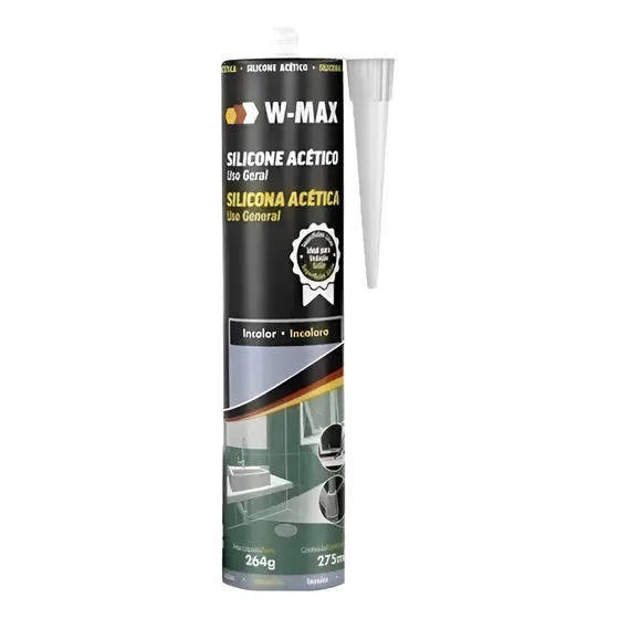 Silicona Acética W-max 280ml Incolora