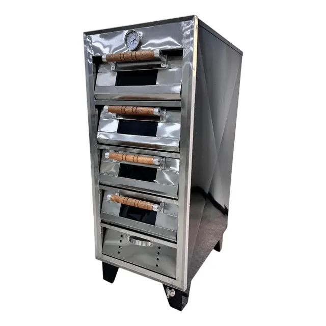 Horno De Panaderia A Gas Industrial De 4 Camaras