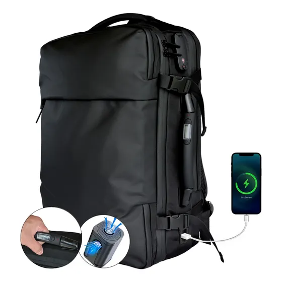 Mochila Con Balanza Digital, Compresión Al Vacío Y Usb - 70l