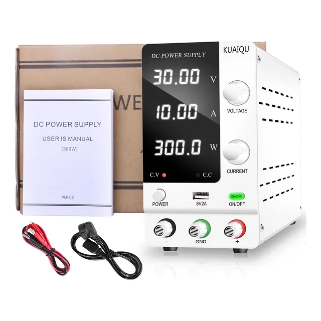 Fuente De Alimentación De Laboratorio Variable De 30v 10a
