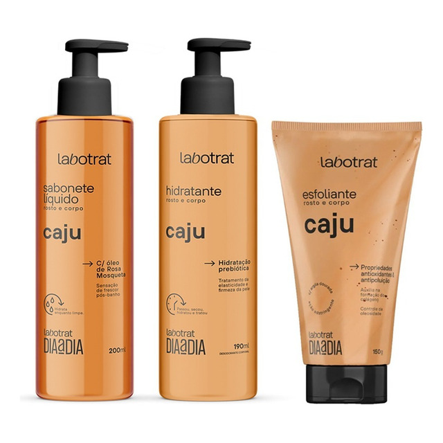 Kit De Banho Caju Corporal E Facial Labotrat Kit De Banho Caju Corporal E Facial Labotrat
