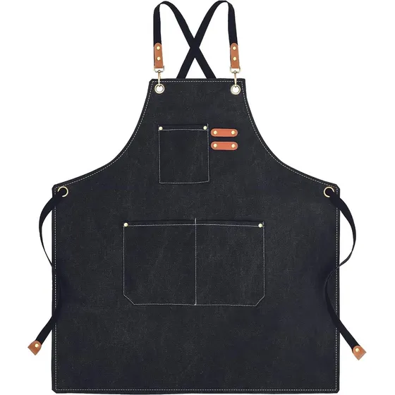 Delantales Chef Para Hombre Mujer Con Bolsillos Ajustable