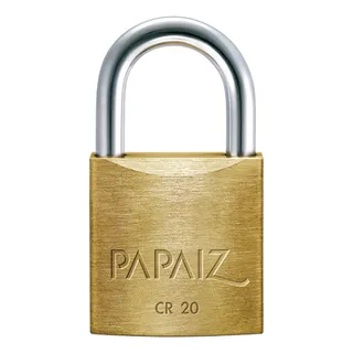 Cadeado Papaiz Cr 20mm Latão Maciço C/ 2 Chaves - Segurança Cor Dourado Cadeado Papaiz Cr 20mm Latão Maciço C/ 2 Chaves - Segurança Cor Dourado