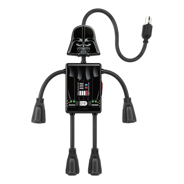 Multicontactos De 4 Salidas Flexibles Star Wars Darth Vader