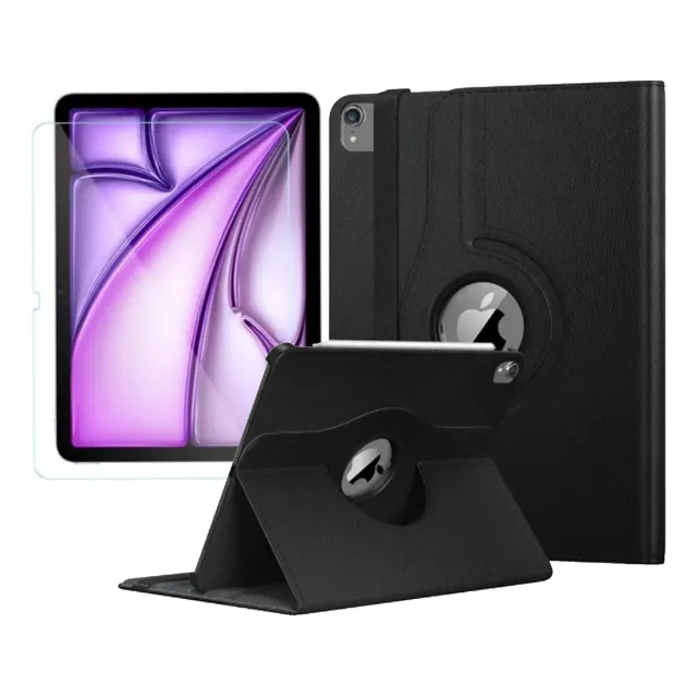 Funda Giratoria Para iPad Air 11 M3 A3266 Año 2025 + Vidrio