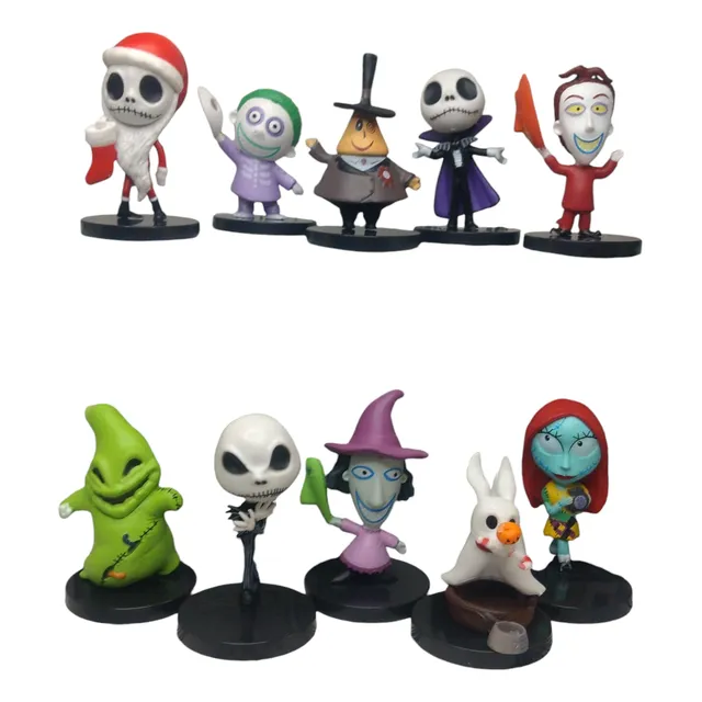 Colección X 3 Figuras Pequeñas El Extraño Mundo De Jack Pvc