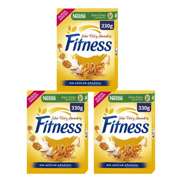 Pack 3 Cereal Fitness® Miel Y Almendras 330g