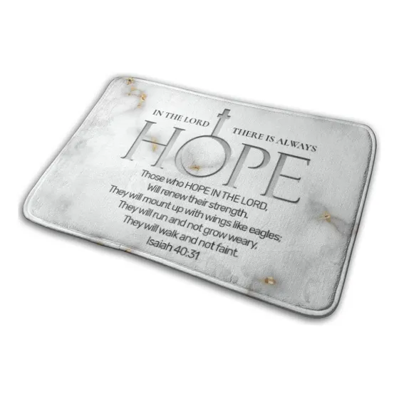 Hope In The Lord Scripture Verse Isaiah 40 31 Alfombra Baño