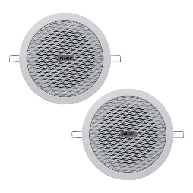 Par Bocina Plafon 5 1/4 PuLG Sonido Ambiental Transformador