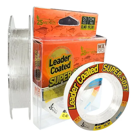 Linha Pesca Fluorocarbono Mista Transparente Forte Leader  