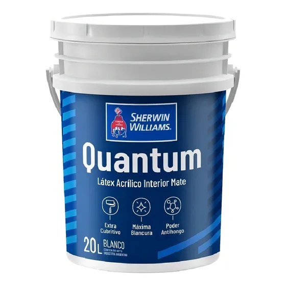 Sherwin Williams Hogar y Obra Quantum interior mate látex 20 L blanco