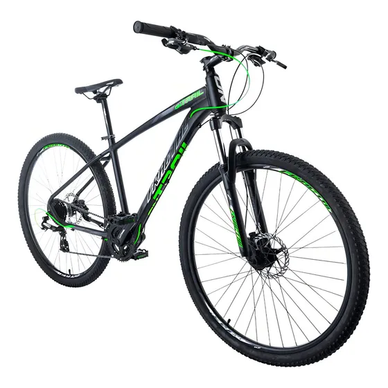 Bicicleta Ontrail Fractial Rin 29 Grupo De 2 X 8 Hidráulico Color Negro/verde Tamaño Del Marco L