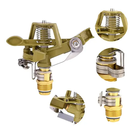 Aspersor Rotativo 360° Braço Oscilante | Zinco E Cobre 4pol