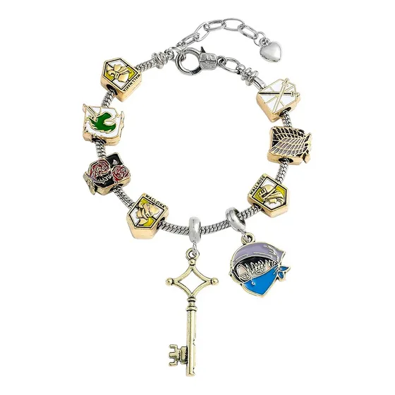 Pulsera Brazalete Dijes Escudos | Attack On Titan