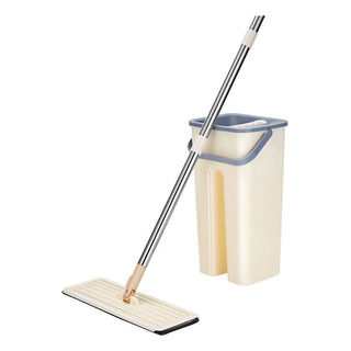 Balde Mop Esfregão Seca E Lava Para Piso Cor Caqui Balde Mop Esfregão Seca E Lava Para Piso Cor Caqui