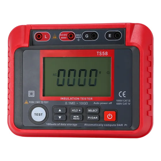Probador De Resistencia De Aislamiento Digital Ts58 0.1m-10g