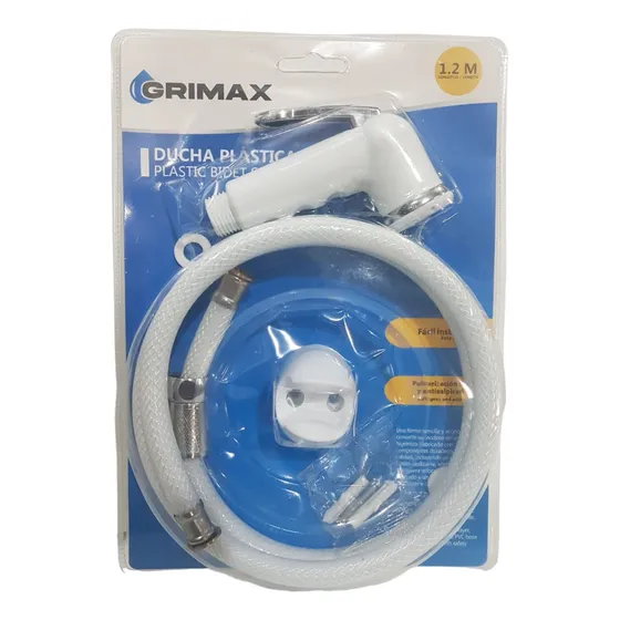 Ducha Telefono Plastica 1/2puLG X 1/2puLG 1,20 Mts Grimax 