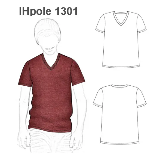 Moldesunicose Patrón Polera Infantil Niño Escote V Papel