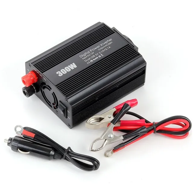Inversor De Corriente 300w 12v A 110v Usb 2.4 Amp