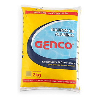 Genco Sulfato De Alumínio Decantador E Clarificante 2kg Genco Sulfato De Alumínio Decantador E Clarificante 2kg