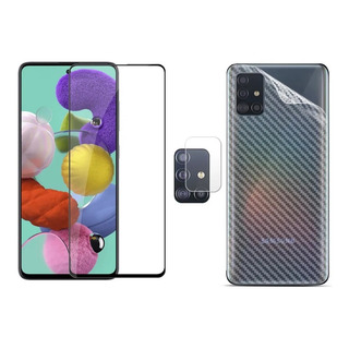 Pelicula 3d Vidro E Camera E Traseira Compativel Samsung A51 Pelicula 3d Vidro E Camera E Traseira Compativel Samsung A51