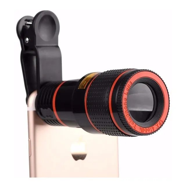 Monocular Teléfono Lente Zoom Óptico 12x Universal
