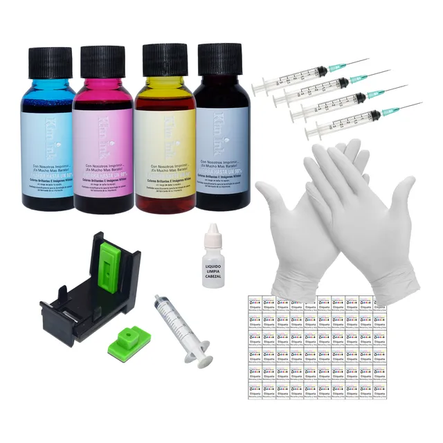 Kit Para Rellenar Cartuchos Hp 60 61 62 Tinta Para Impresora