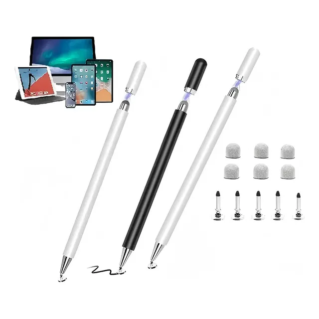 3pzs Pluma Lápiz Stylus Universal Para iPad Android Tablet