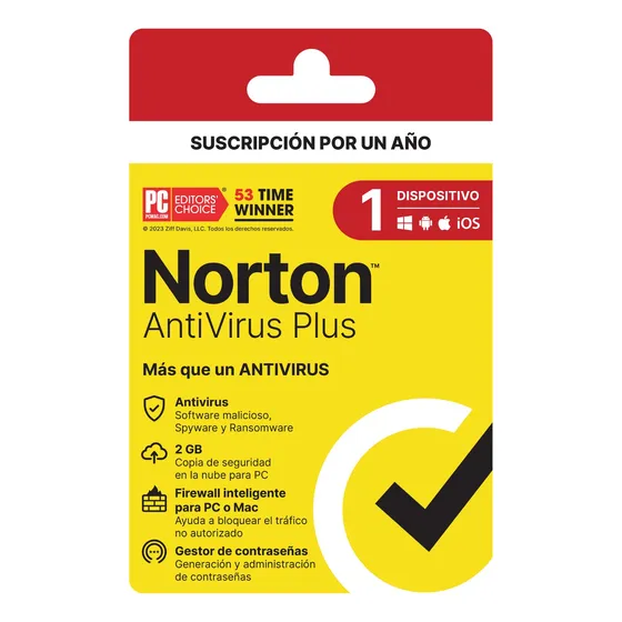 Antivirus Norton Plus 1 Dispositivo Por 1 Año